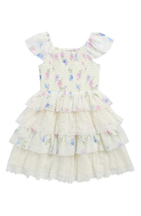 Kids' Floral Tiered Party Dress (Little Kid & Big Kid)