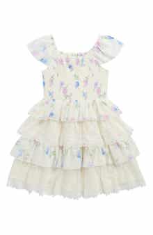 Zunie Kids' Floral Tiered Party Dress