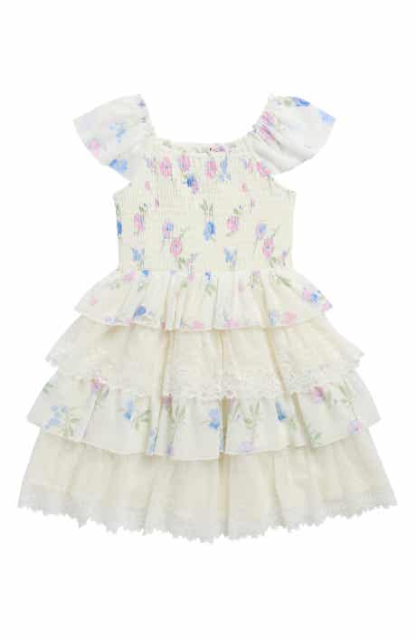 Zunie Kids' Floral Tiered Party Dress