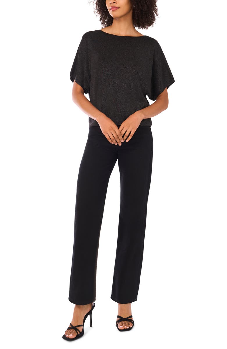 Halogen<sup>®</sup> Shine Dolman Sleeve Sweater, Alternate, color, Midnight Black