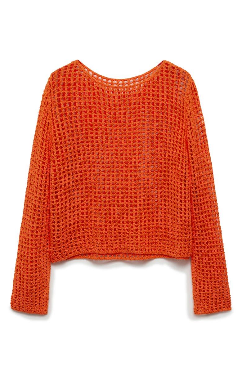 MANGO Openwork Sweater, Alternate, color, 