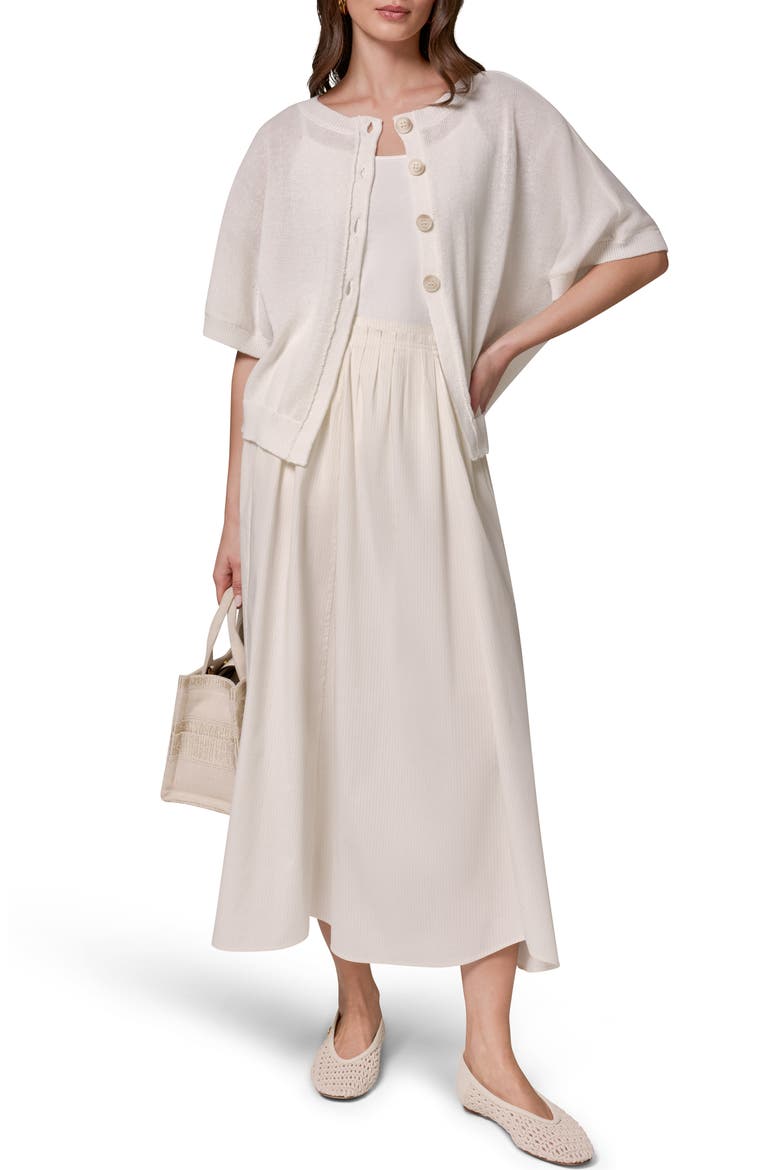 Easy Short Sleeve Cardigan, Alternate, color, SANDSTONE