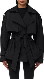 Naked Wardrobe Nylon Bubble Trench Coat