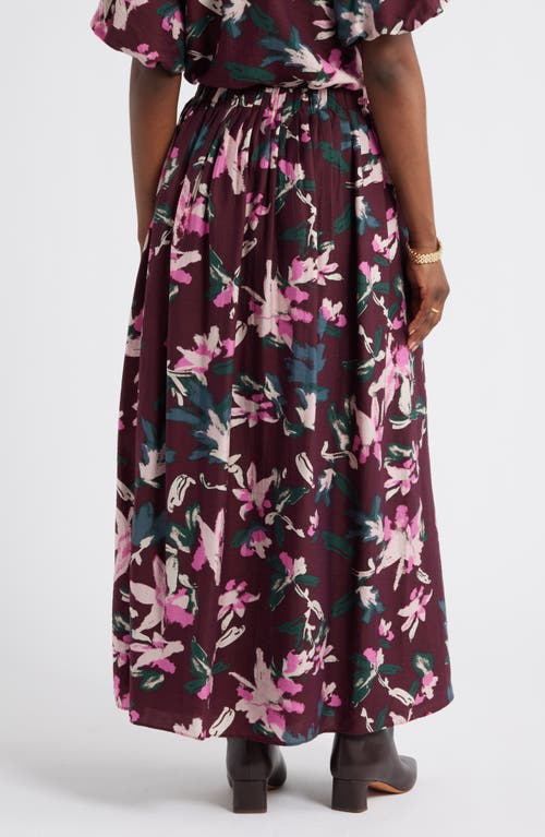 Caslonr Caslon(r) Print Pleated Maxi Skirt