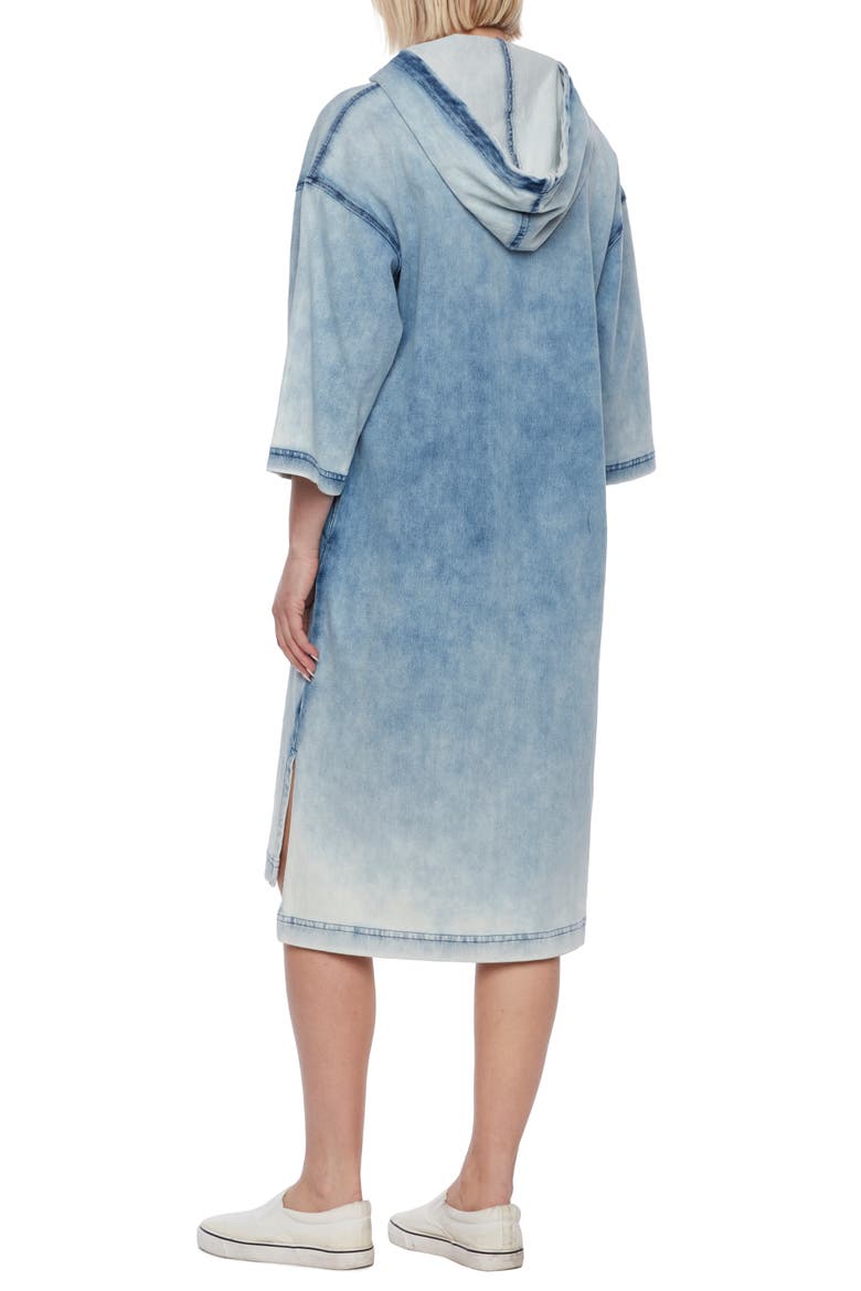 Knit Hoodie Dress, Alternate, color, CLOUD INDIGO