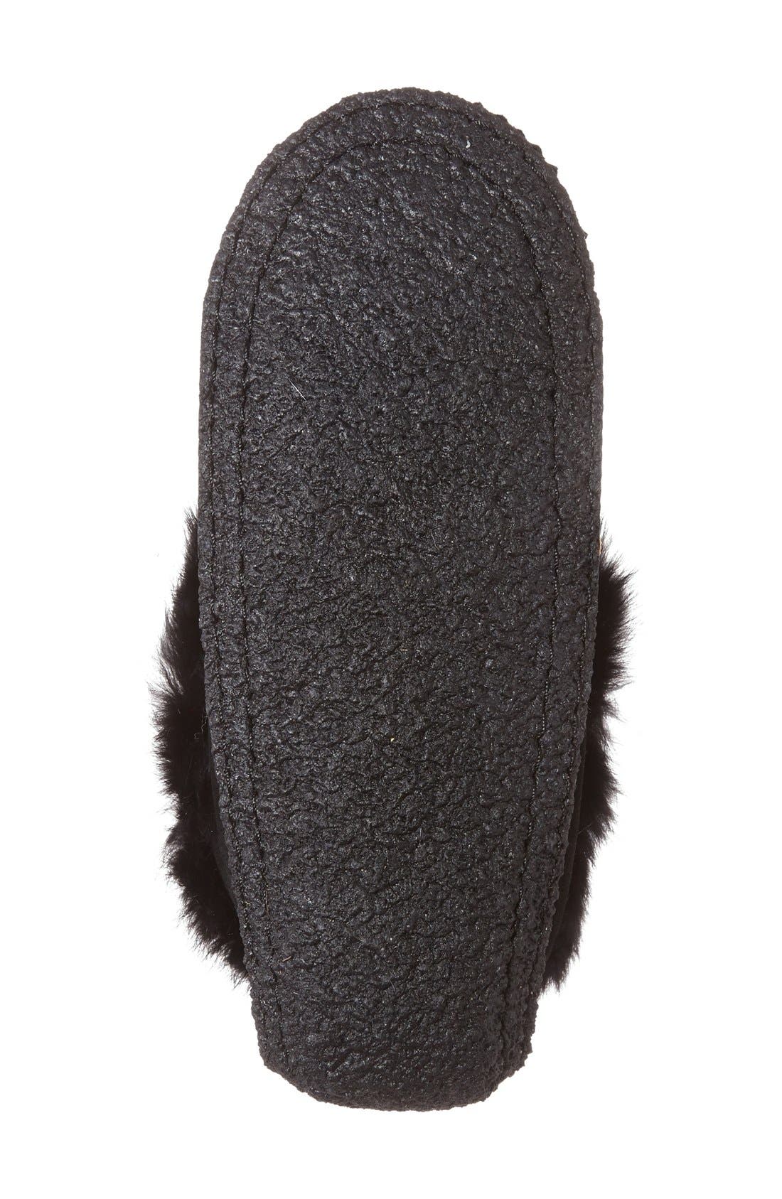 Manitobah Mukluks Genuine Shearling and Rabbit Fur Mukluk Slipper, Alternate, color, 