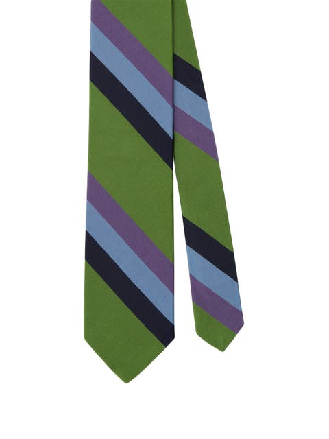 Robert Bold Silk Cotton Stripe Best of Class Necktie