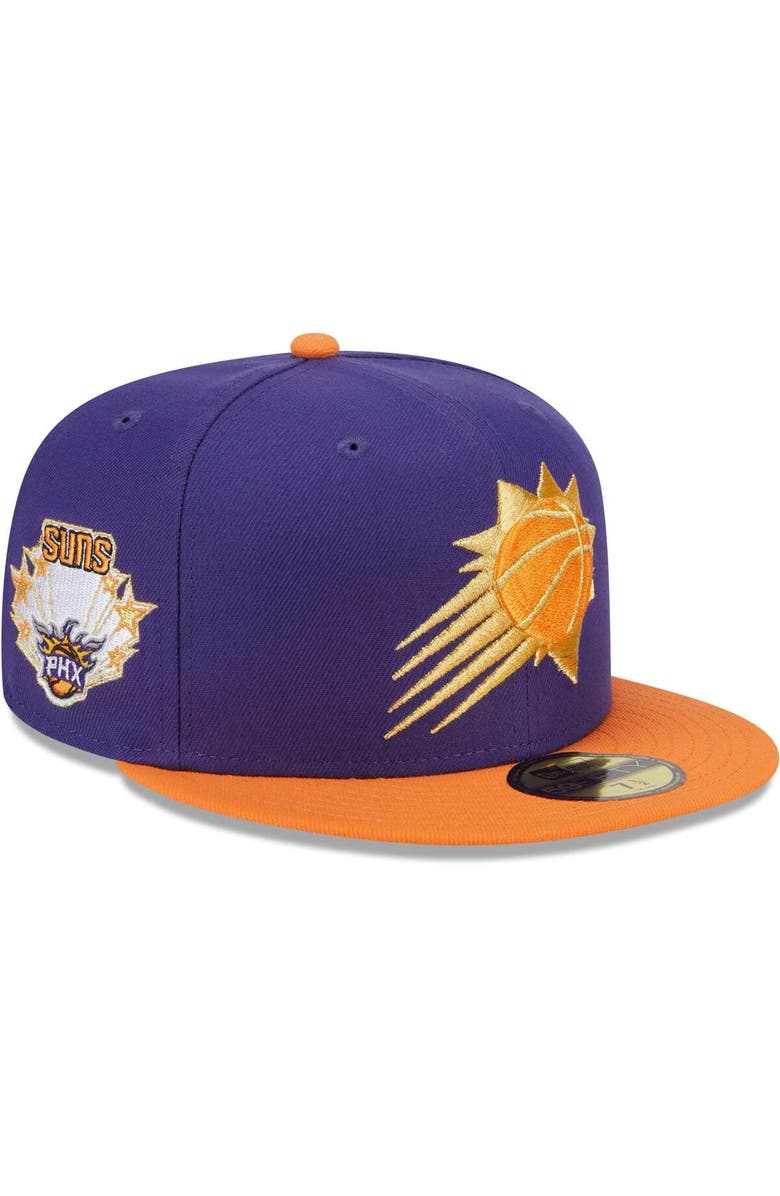 New Era Men's New Era Purple/Orange Phoenix Suns Gameday Gold Pop Stars 59FIFTY Fitted Hat, Main, color, Purple
