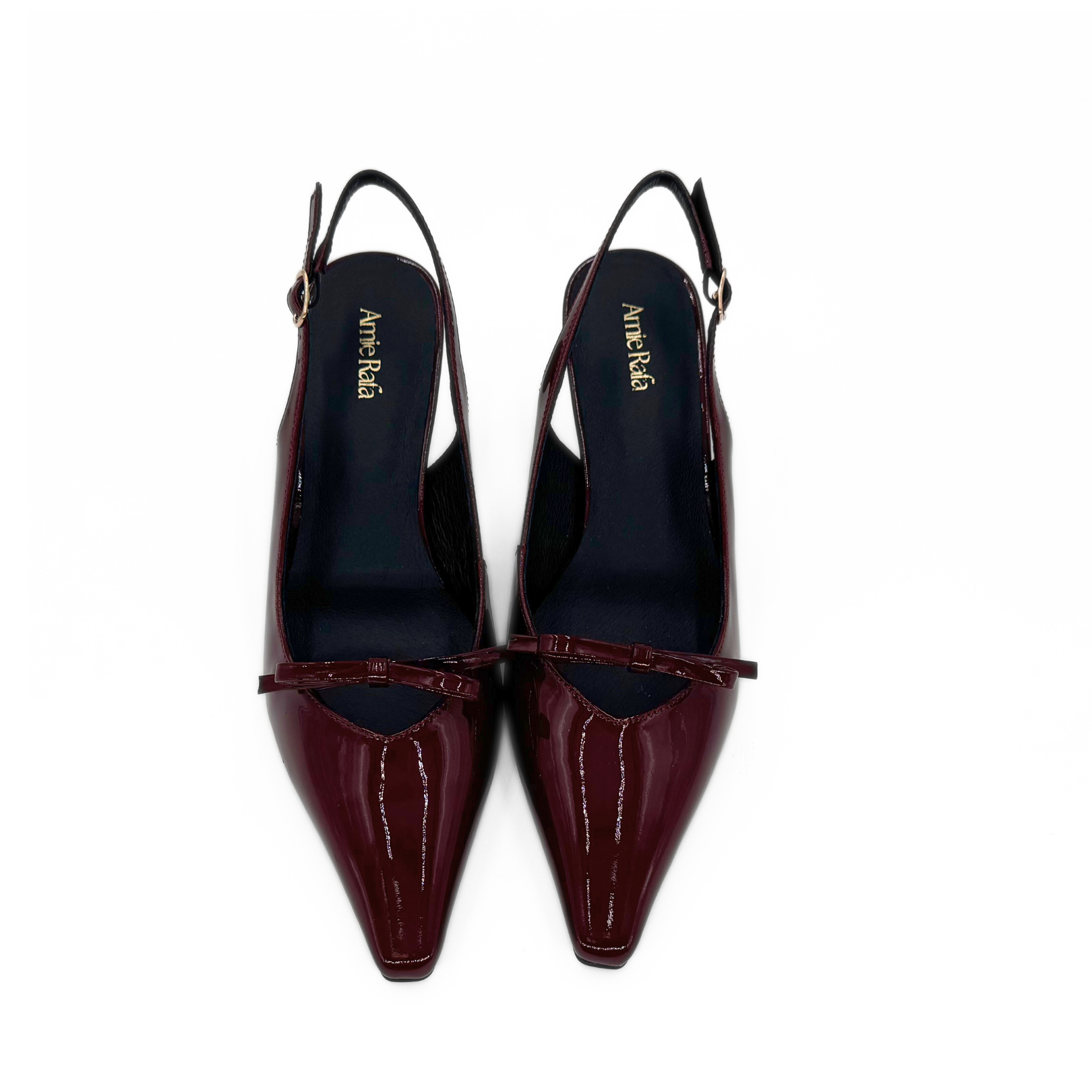 Georgia Pointy Toe Bow Heels, Alternate, color, Burgundy