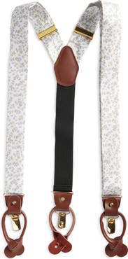 CLIFTON WILSON Floral Silk Suspenders