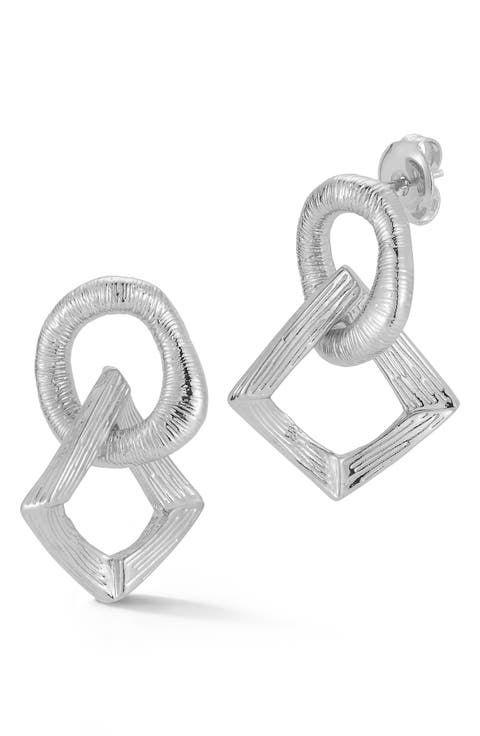 Textured Drop Earrings