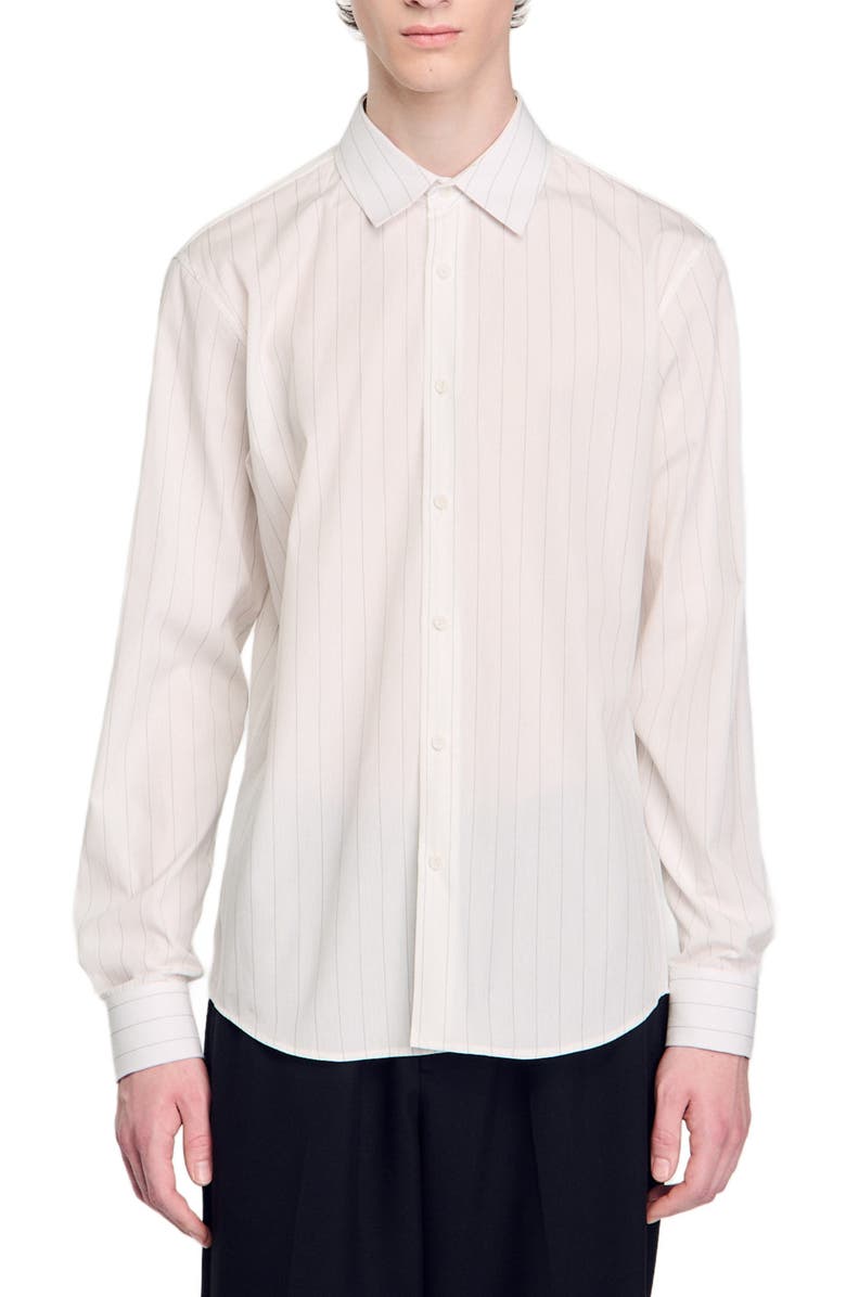 SANDRO Striped shirt, Main, color, 