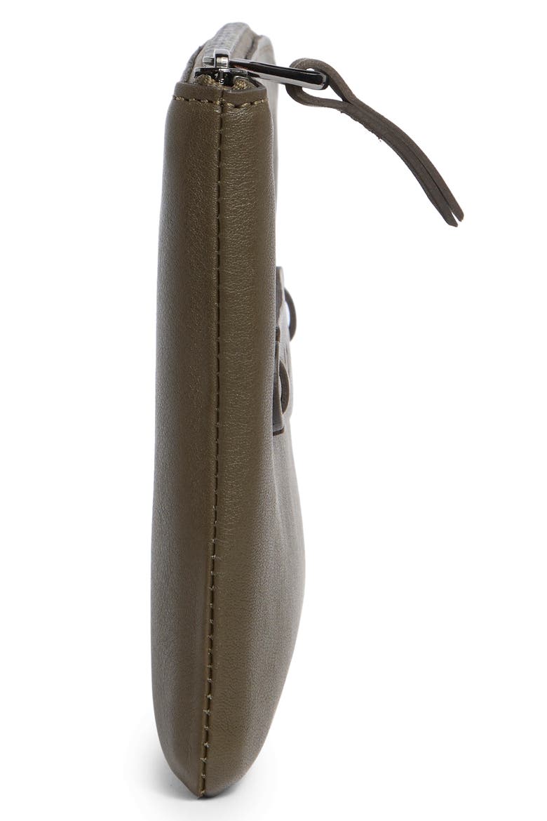 Leather Card Case, Alternate, color, KHAKI