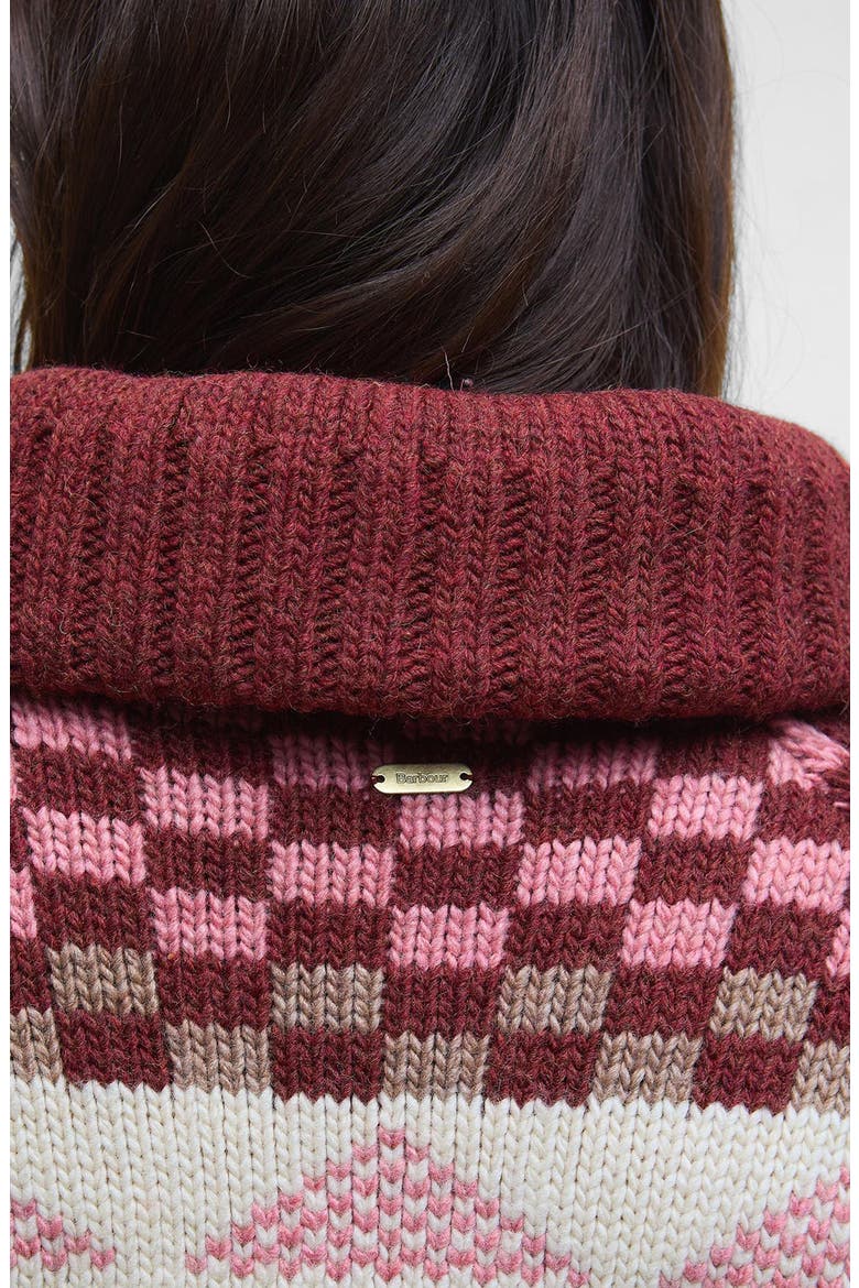 Ruby Wool Blend Shawl Collar Cardigan, Alternate, color, BURGUNDY MULTI