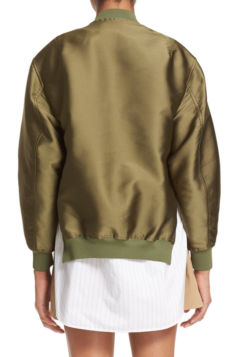 Bomber Jacket, Alternate, color, EVERGLADE