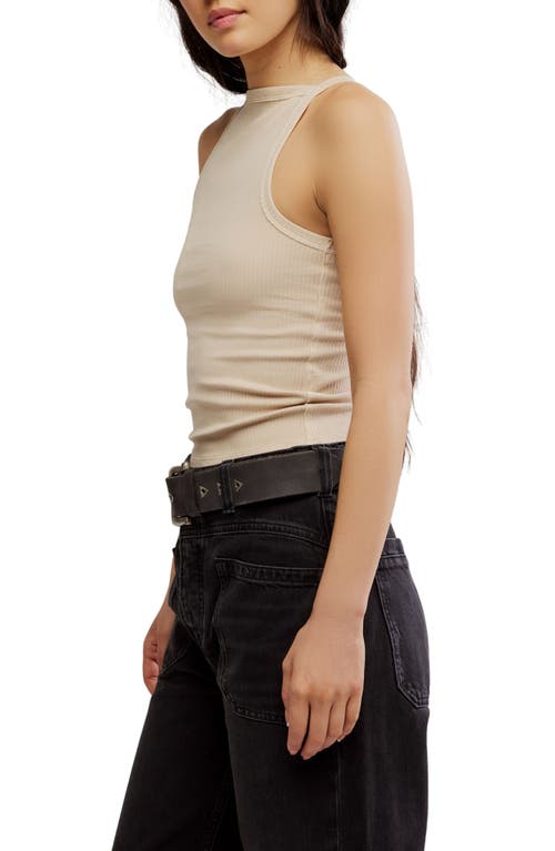 Free People Mia Rib Tank In Neutral
