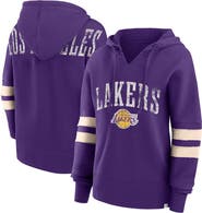 FANATICS Women's Fanatics Branded Purple Los Angeles Lakers Bold Move Dolman V-Neck Pullover Hoodie