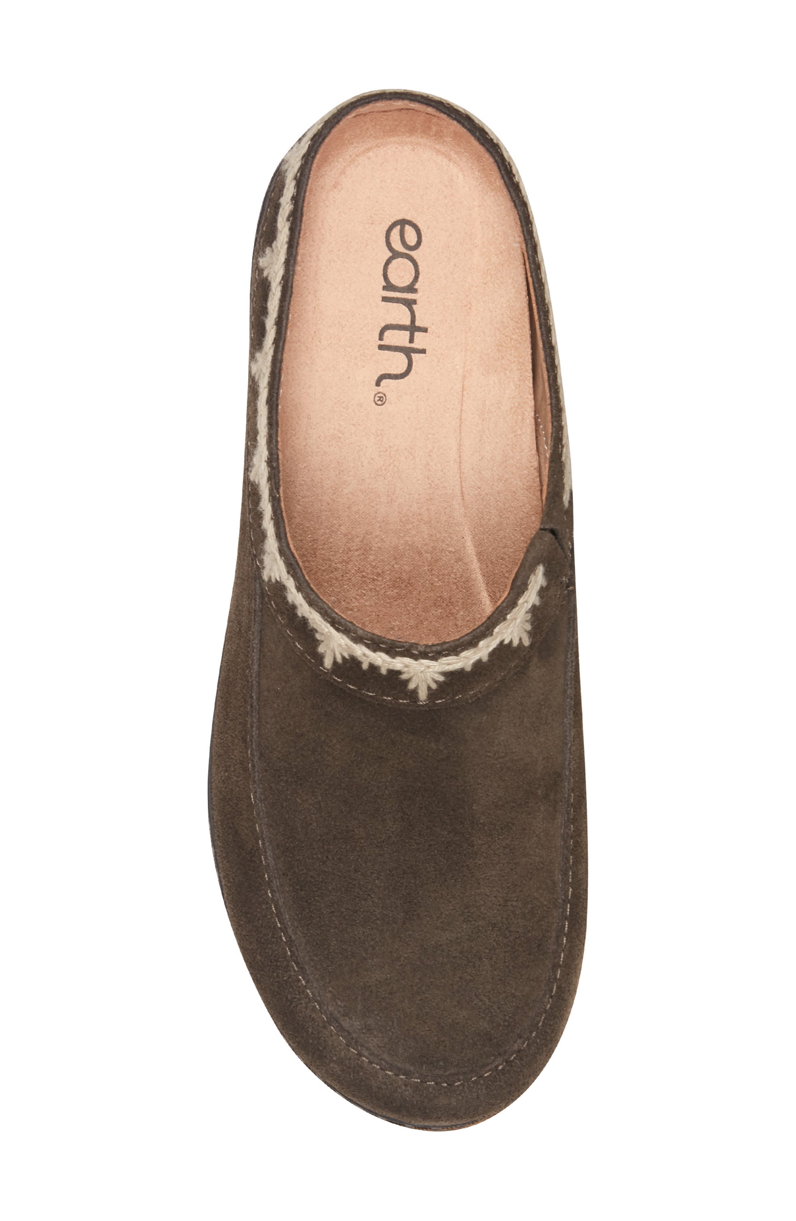 Kamona Clog, Alternate, color, DARK BROWN SUEDE