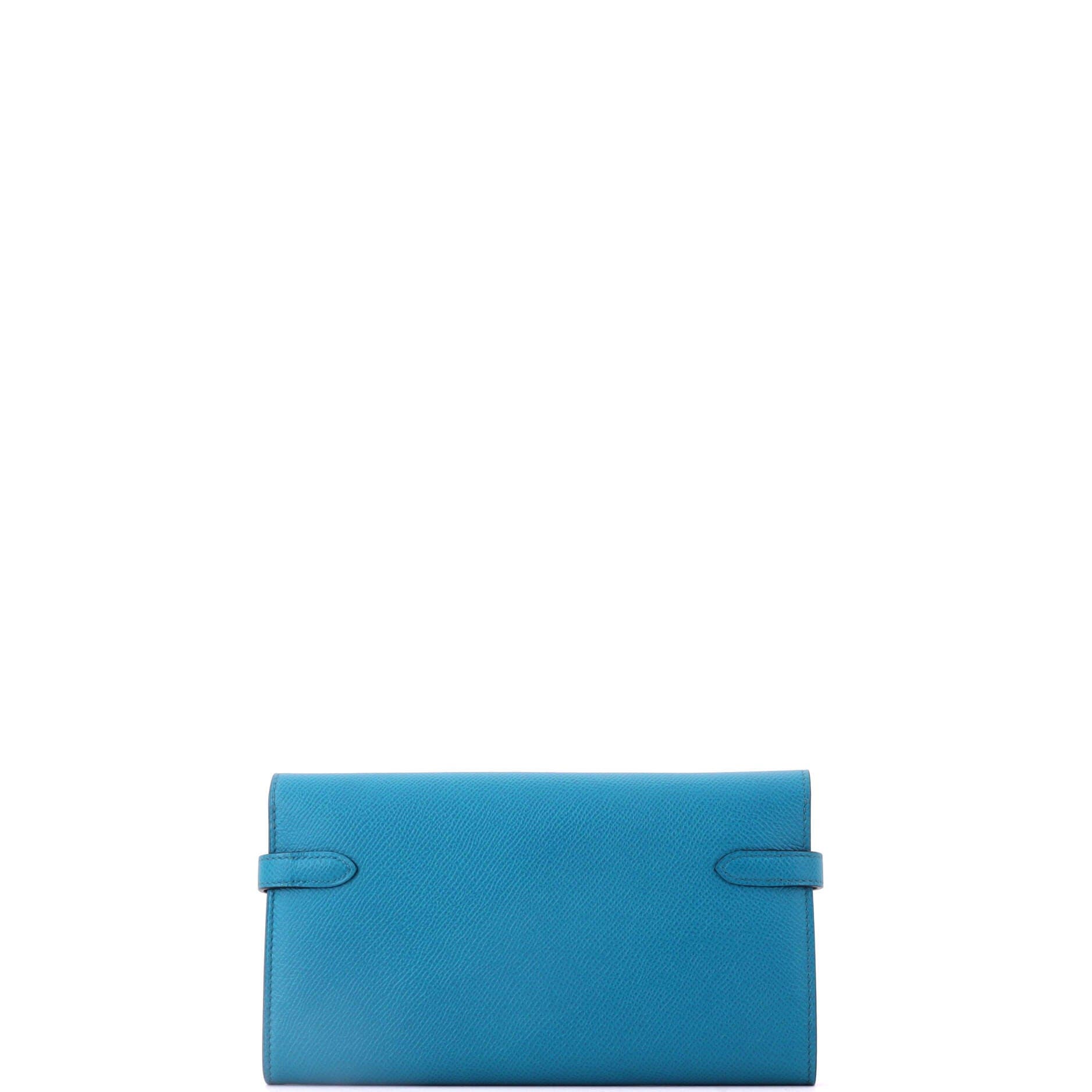 Kelly Wallet Epsom Long, Alternate, color, Blue