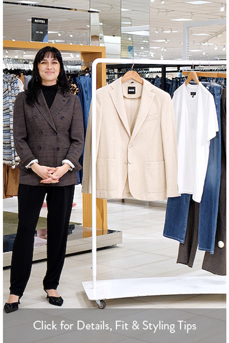 Hanry Slim Fit Knit Cotton Blend Sport Coat video