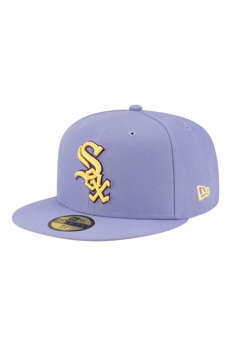 Men's New Era Light Purple Chicago White Sox Lavender Bloom 59FIFTY Fitted Hat, Alternate, color, Light Purple