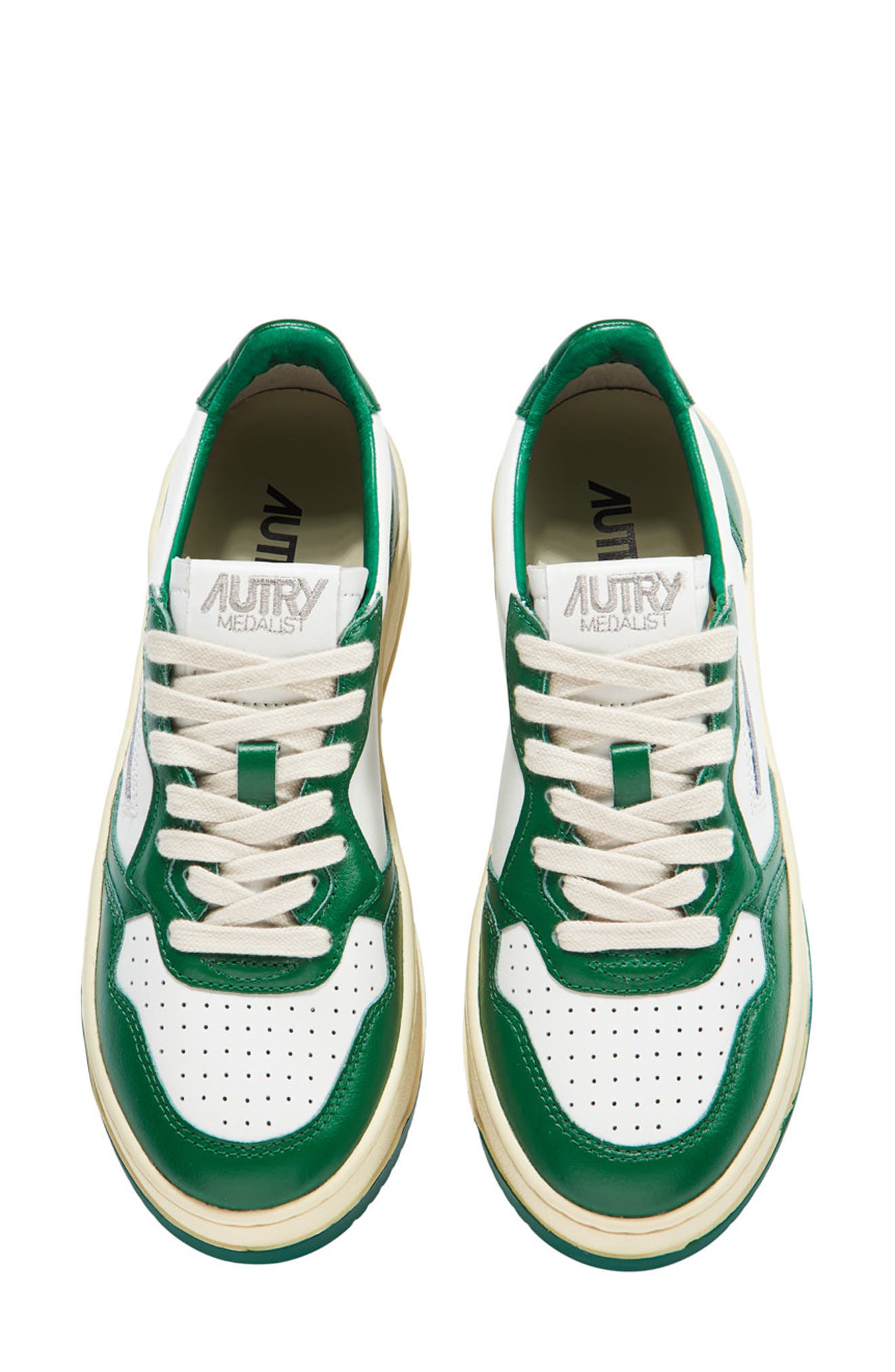 AUTRY Medalist Sneaker, Alternate, color, White/ Green