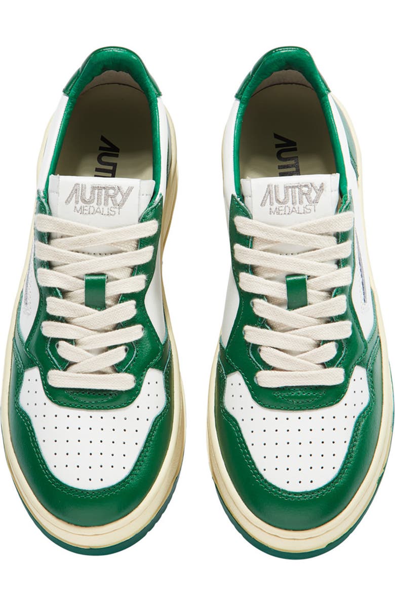AUTRY Medalist Sneaker, Alternate, color, White/ Green