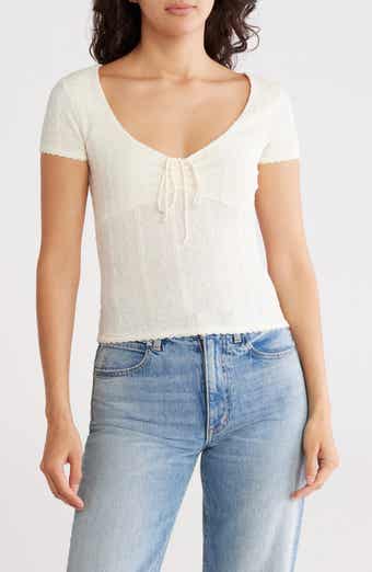 Madden Girl Lace Trim Top
