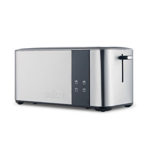 Salton Stainless Steel Countdown Long Slot Toaster In Silver