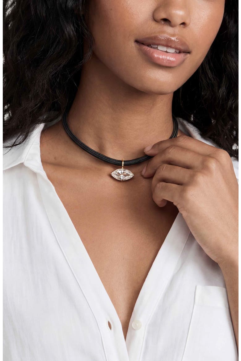 Statement Marquise Crystal Choker, Alternate, color, CLEAR