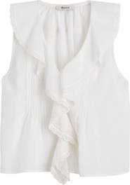 Madewell The Blaire Ruffle Sleeveless Top