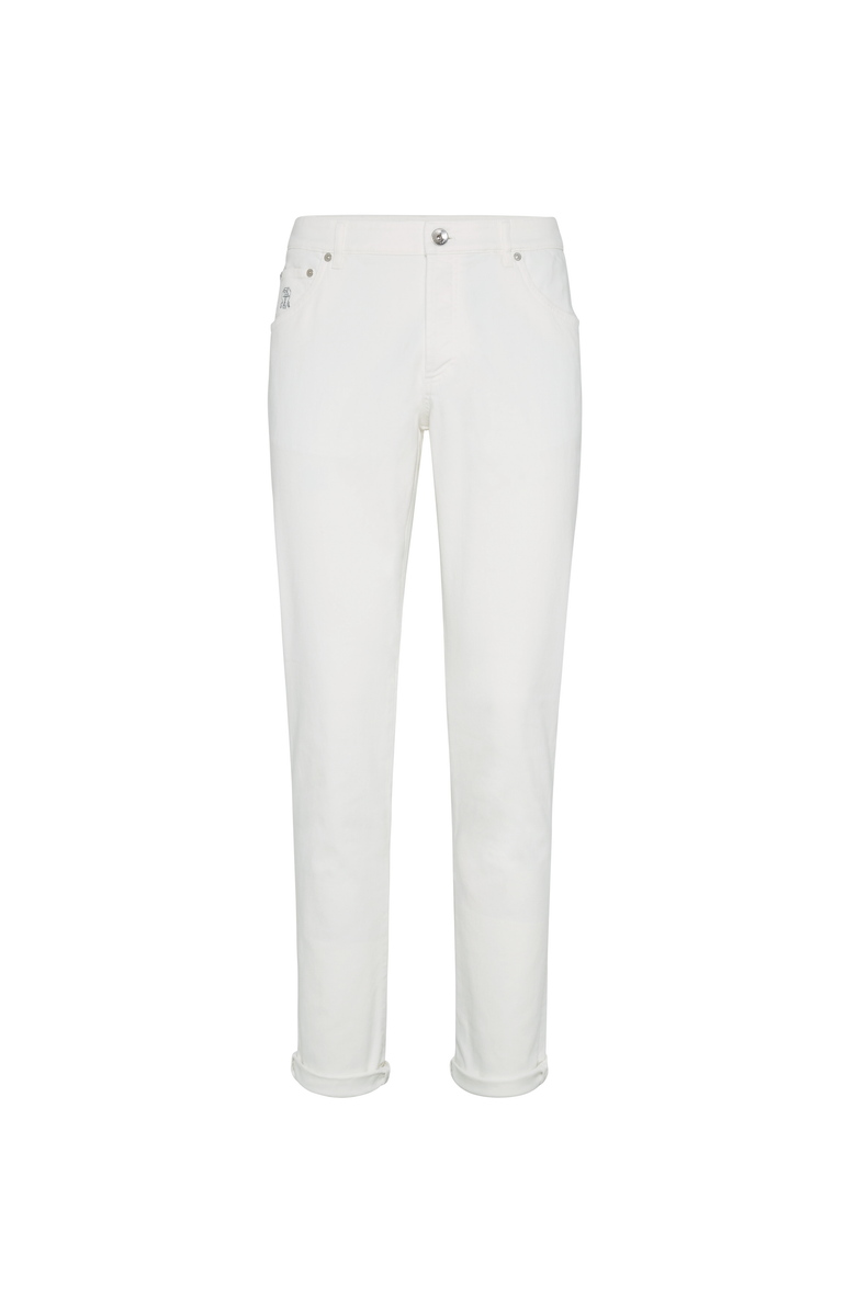 Brunello Cucinelli Garment-dyed trousers, Main, color, White