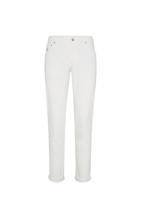 Garment-dyed trousers