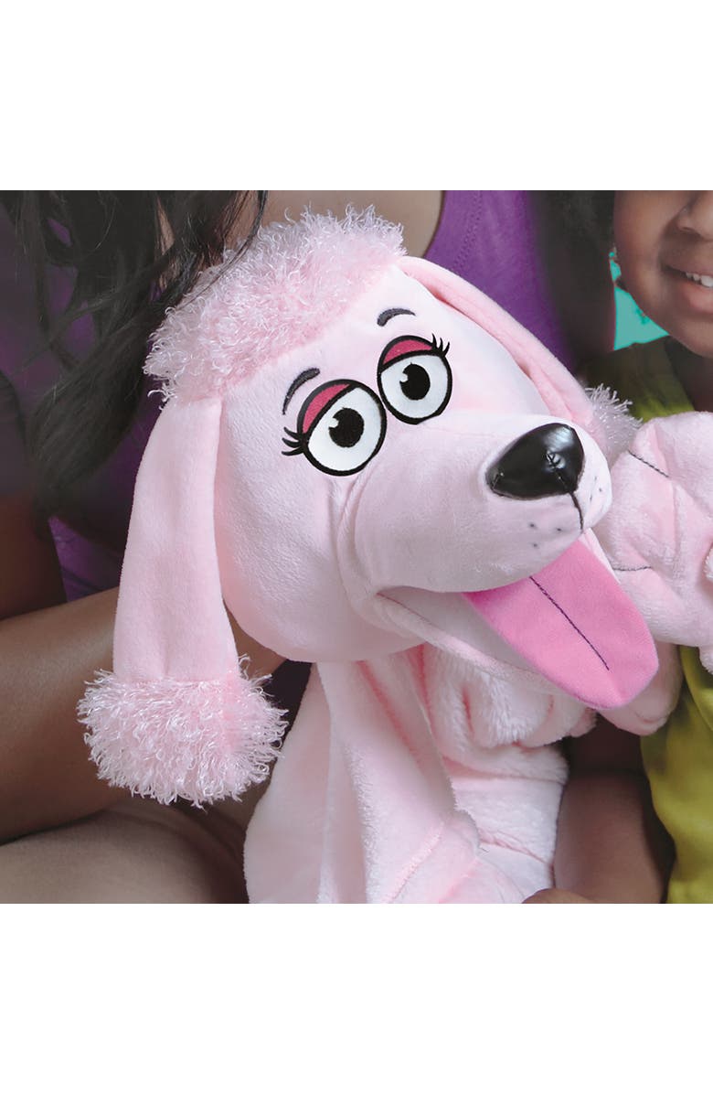 Cuddleuppets Poodle Pink 2 In 1 Plush Puppet & Blanket, Alternate, color, Multicolored