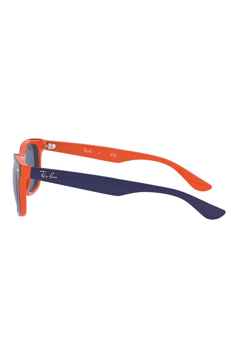 Junior 47mm Wayfarer Sunglasses, Alternate, color, BLUE/ ORANGE/ BLUE
