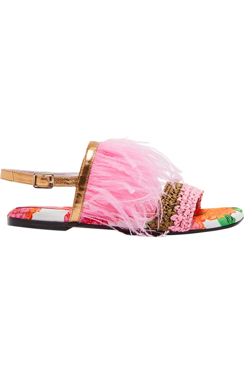 La DoubleJ Medal Sandal Gyn White, Alternate, color, Gyn White