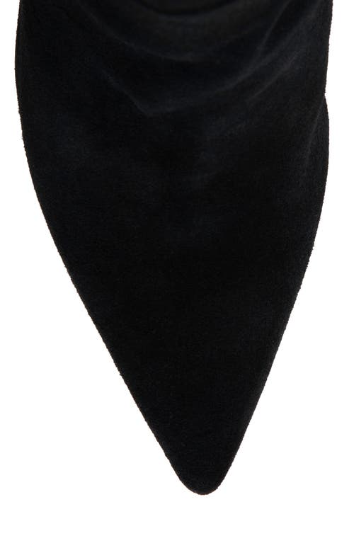 Beautiisoles Yara Pointed Toe Knee High Boot In Black