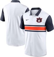 Nike Men's Nike White/Navy Auburn Tigers Primetime Campus Pattern Vapor Performance Polo