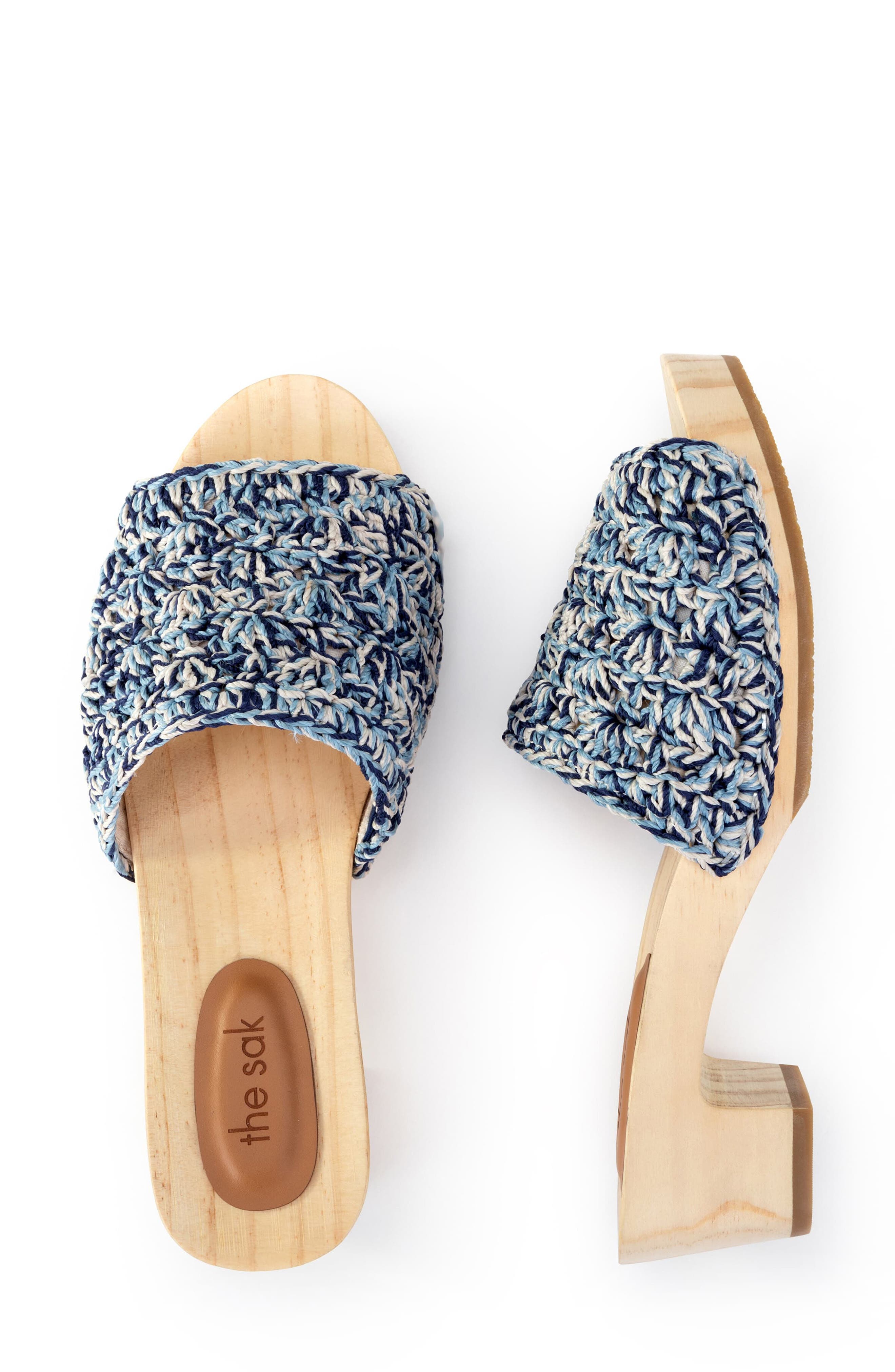 The Sak Ella Clog Sandal, Alternate, color, Blue Static Shell