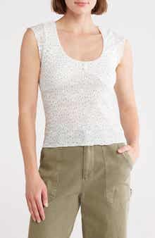 Elodie Ditsy Cap Sleeve Top