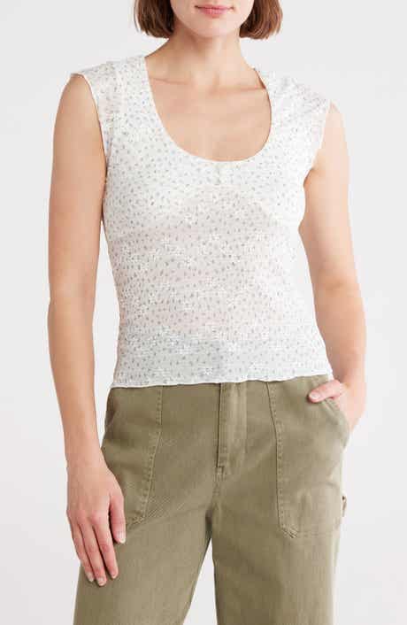 Elodie Ditsy Cap Sleeve Top