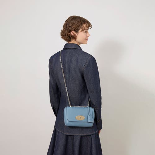 Mulberry Lily Leather Satchel In Brighton Blue