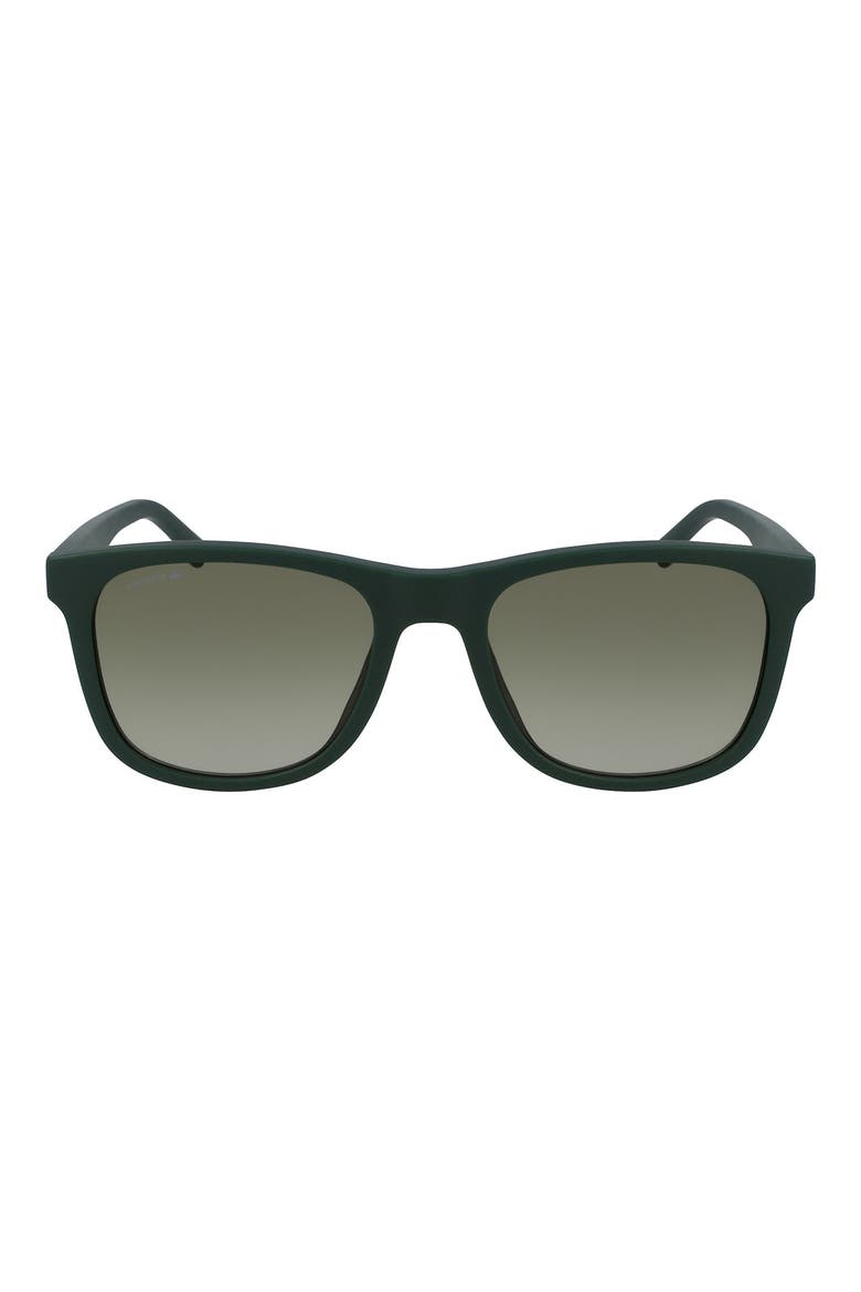 53mm Square Sunglasses, Main, color, MATTE GREEN
