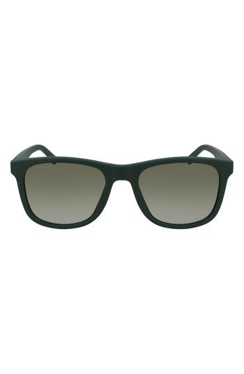 Lacoste 53mm Square Sunglasses In Green