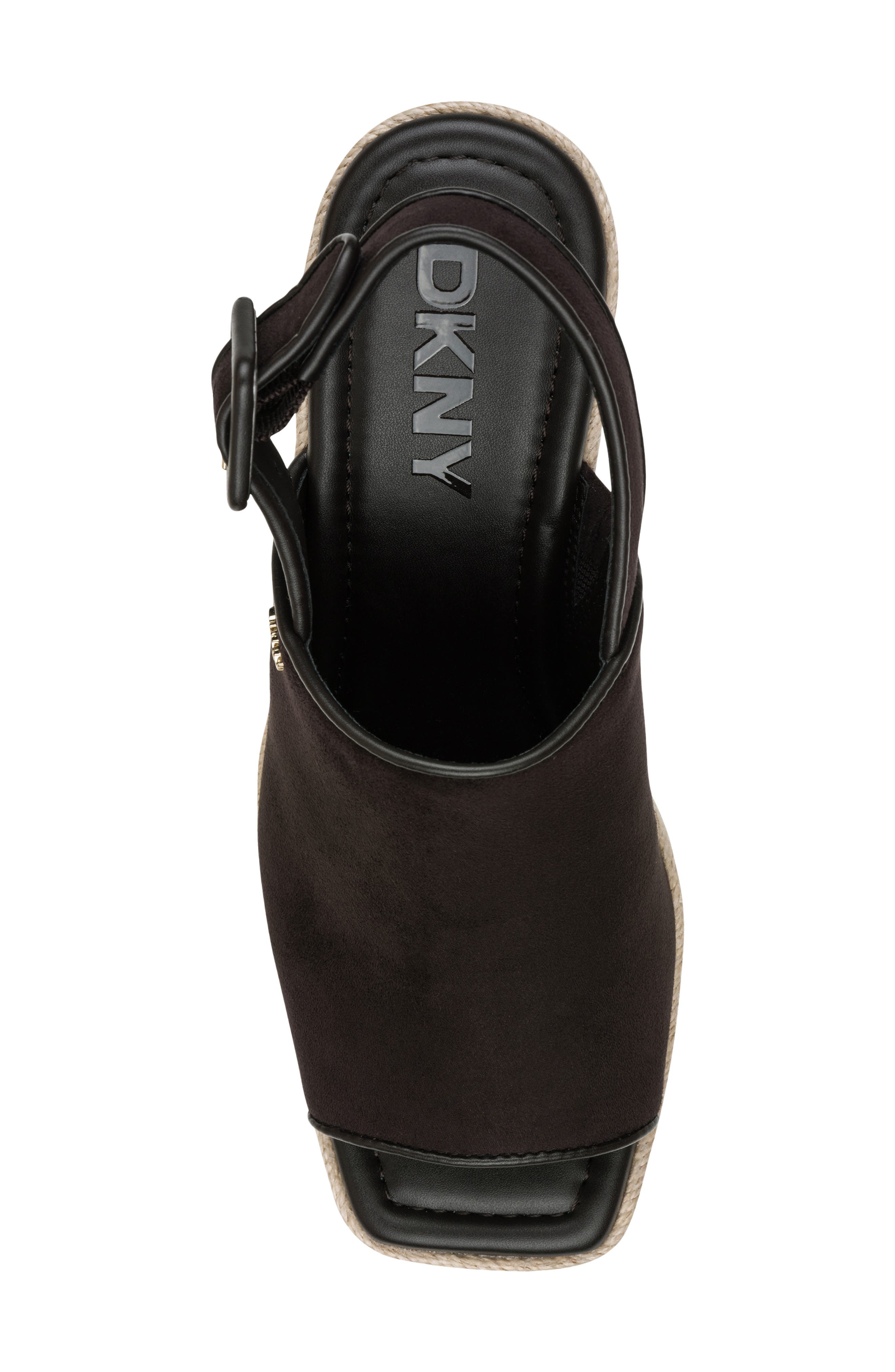 DKNY Coralyn Slingback Wege Sandal, Alternate, color, Brown