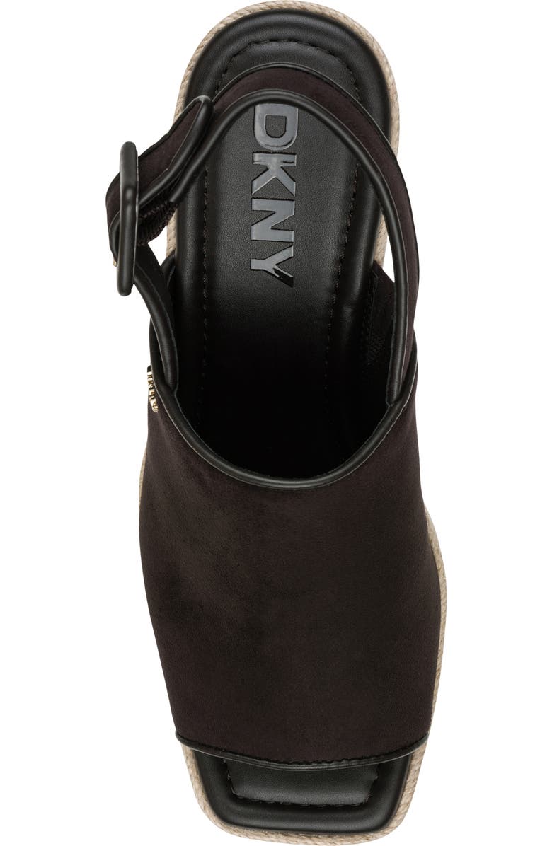 DKNY Coralyn Slingback Wege Sandal, Alternate, color, Brown