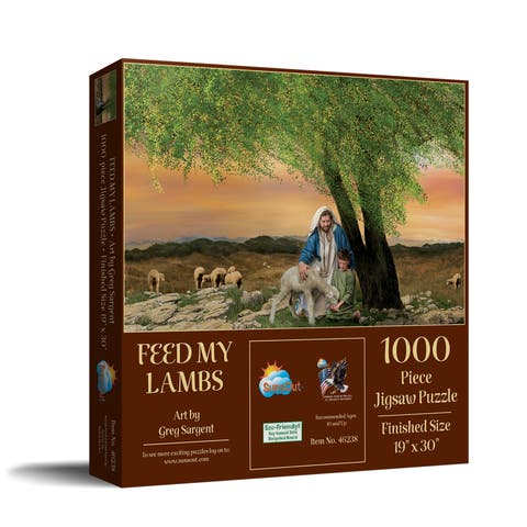 Feed My Lambs 1000 piece Jigsaw Puzzle for Adults
