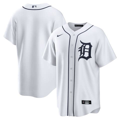 Men's Nike White Detroit Tigers Home Replica Team Jersey