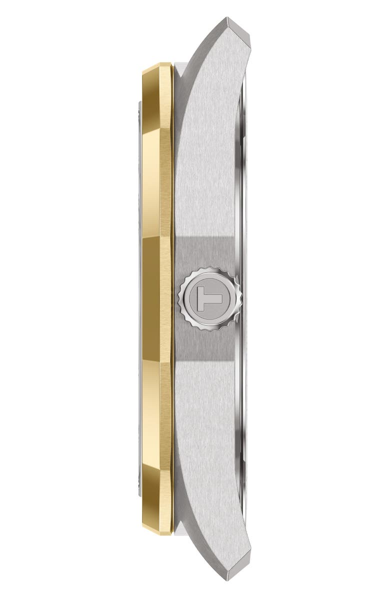 Tissot PRC 100 Solar Two-Tone Bracelet Watch, 39mm, Alternate, color, Silver