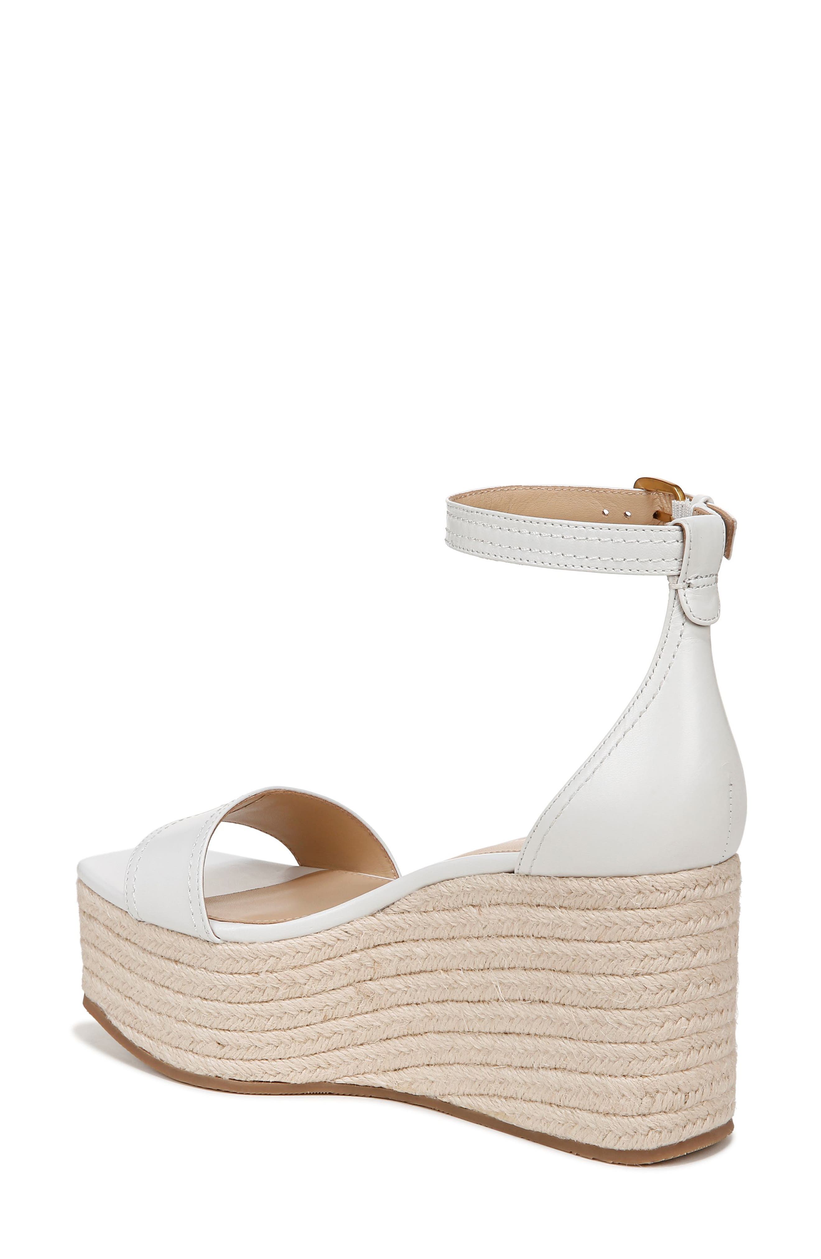 Veronica Beard Gianna Platform Wedge Sandal, Alternate, color, Coconut